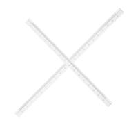 NOLITOY 2 pièces Règle Transparente pour Étudiants et Professionnels Outil Multifonction de Mesure Claire Plastique Architecture et Dessin Technique