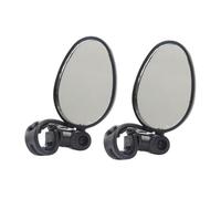 NOLITOY 2 pièces Rétroviseurs Vélo pour Guidon Miroir Vélo Arrière Réfléchissant Plastique et Verre Clair Compatible Vtt