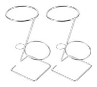 NOLITOY 2 pièces Support Cône Inox pour Crème Glacée Présentoir Stable pour Cornets pour Fêtes Shower et Anniversaires Support Robuste et Polyvalent pour Glaces Frites et Popcorn