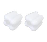 NOLITOY 2 pièces Support de Brosse à Dents Céramique Forme Dent Créative Porte-Brosse Pratique et Décoratif pour Salle de Bain Rangement Polyvalent pour Accessoires Dentaires et Bureau