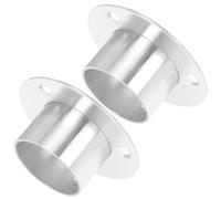 NOLITOY 2 pièces Support de Rampe Escalier Mural Métal Robuste Lot de Supports Pratiques pour Main Courante Intérieure et Extérieure Fixation Facile avec Pré-percé Compatible Garde-corps