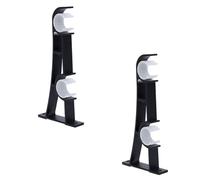 NOLITOY 2 pièces Support de Tringle à Rideau Robuste Aluminium Lot de Fixation Murale Latérale pour Barre Simple Installation Facile et Résistance Corrosion Accessoire pour Rideaux Noirs