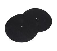 NOLITOY 2 pièces Tapis de Protection pour Disques Vinyles Feutre Épaisseur Antistatique et Réducteur de Vibration pour Platine Vinyle Lot