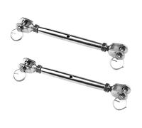 NOLITOY 2 pièces Tendeur Câble Métallique Inox Mâchoire Fermée Vis de Gréement Résistante et Simple à Installer pour Serrage Câble Acier