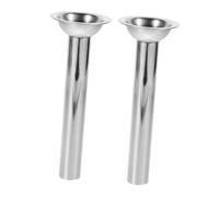 NOLITOY 2 Pièces Tubes de Remplissage Saucisses Inox Compatibles Hachoirs Lot Entonnoirs Robustes Faciles à Nettoyer Accessoires pour Remplissage Viande