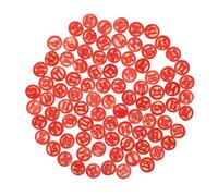NOLITOY 2 Sets de Pièces de Jeu de Bingo en Bois Rouge Numérotées, Faciles à Tenir et Résistantes à l'usure, pour Jeux de Société et Parties de Bingo