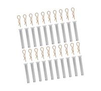 NOLITOY 20 ensembles Goupilles de Sécurité pour Échafaudage Lot de Fixations Métalliques avec Tige Perforée pour Rapide et Maintien Sécurisé des Accessoires