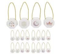 NOLITOY 20 Pièces Boîte à Bonbons Ramadan Octogonale Boîte Festive Eid Mubarak pour Friandises Biscuits et Desserts Design Lune et Motifs Orientaux pour Fêtes Musulmanes