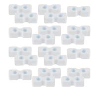 NOLITOY 20 Pièces Furniture Support Pegs for Bed Frame Brackets Stable Dual-Hole Plastic Bed Rail Fasteners Secure Assembly for Crib Stability and Safety