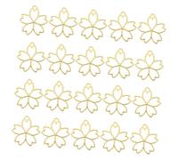 NOLITOY 20 pièces Kit de Cadres Métal pour Bijoux DIY Pendentifs Fleurs Creux Alliage Fabrication de Colliers et Bracelets pour Création Personnalisée