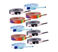 NOLITOY 20 pièces Lacets Élastiques Plats Dégradés Multicolores pour Baskets Garçon Fille Adaptés Chaussures Sport Sneakers et Boots Couleur Aléatoire Couleur Aléatoire