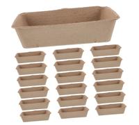 NOLITOY 20 Pièces Paniers à Fibre de Petits Bacs Ventilés pour et Plateau Naturel pour Fruits et Légumes