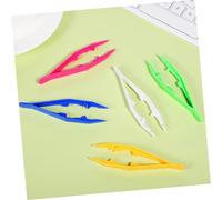NOLITOY 20 pièces Pinces Plastique Garçon Fille pour Artisanat Perles et Bijoux Pince Motricité Fine Garçon Fille avec Mâchoires Dentelées pour DIY Bricolage