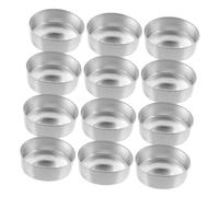 NOLITOY 20 pièces Porte Bougies Chauffe Plat Aluminium Robuste pour Fabrication DIY Base Sécurisée Antidérapante Finition Polie pour Décor Intérieur et Événements