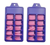 NOLITOY 200 Pièces Conseils pour les ongles faux ongles Pink