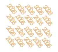 NOLITOY 20pièces Breloques Pompon Acier Inoxydable Pendentifs Pour Colliers Et Bracelets Kit De Breloques Pour Porte-clés Et Artisanat