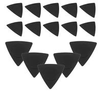 NOLITOY 20pièces Médiators Guitare Acoustique Triangle Antidérapants Abs Accessoires pour Guitaristes avec Épaisseurs Noir
