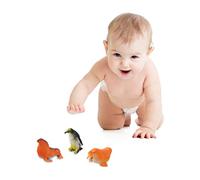 NOLITOY 24 pièces Set de Figurines Colorées PVC Ornements Simulation Danimaux Marins Décoration Écologique pour Aquarium Bureau et Maison Résistantes et Faciles à Installer