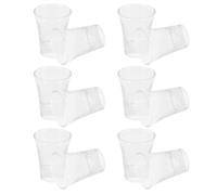 NOLITOY 24 Verres à Liqueur en Verre Transparent 15 Ml - Ensemble de 24 Coupes de Communion pour Cérémonies Religieuses Dégustation de Saké et Expresso pour Maison et Voyage