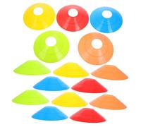 NOLITOY 25 pièces Kit de Cônes de Signalisation Plastique Colorés pour Entraînement Football et Basketball et Durables Équipement Dagilité pour Garçon Fille et Adultes