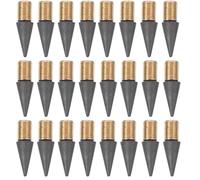 NOLITOY 25 Recharges de Crayon Éternelles en Graphite Noir Pointe Remplaçable, Faciles à Effacer Besoin de Taille, pour Bureau et Étude