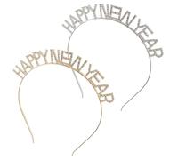 NOLITOY 2pièces Bandeau De Année Avec Paillettes Lot De Serre-tête Créatifs Pour Photomaton Accessoire De Fête Pour Saint-sylvestre