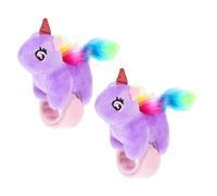 NOLITOY 2pièces Bracelets Slap Animaux Peluche Bracelets à Claquer Pour De Fête Et Activités Ludiques