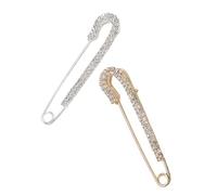 NOLITOY 2pièces Broches Décoratives Lot de Épingle de Sûreté pour Vêtements Ornement Élégant pour Pull et Robe