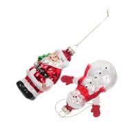 NOLITOY 2pièces Décorations Arbre De Bonhomme De Ornement Suspendu De Bonhomme De Décorations Suspendues Arbre De Noël Accessoires De Noël pour Fête