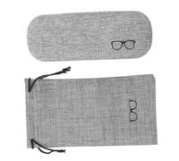 NOLITOY 2pièces Étui à Lunettes Rigide avec à Cordons Organisateur Portable pour Lunettes Accessoire De Voyage Pratique