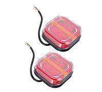 NOLITOY 2pièces Feux Arrière Led Carrés Étanches Pour Remorque Clignotants Stop Et Feu De Position Éclairage Extérieur Camping Pour Camion Lot