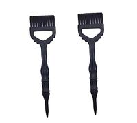 NOLITOY 2pièces Pinceaux à Capillaire Nylon Outil De Coloration Pour Cheveux Peigne à Large Avec Queue Pointue Accessoire De Coiffure Pour Salon Et Maison Couleur Noire