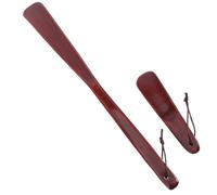 NOLITOY 2pièces Set De Bois à Chaussures Avec Manche Et Court Outils Pratiques Pour Aider Les Personnes Âgées Et Femmes Enceintes à Enfiler Leurs Chaussures Avec Facilité