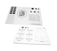 NOLITOY 2pièces Tapis De Manucure Silicone Lavables Pour Nail Art Plaques De Pratique De à Accessoires De
