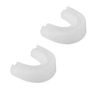 NOLITOY 2pièces Tête de Brosse à Dents Électrique U-forme en Silicone, Accessoires de Remplacement, Nettoyage des Dents, Partie de Nettoyage pour les Poussées Dentaires pour Adultes,