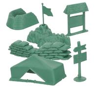 NOLITOY 3 Ensembles Kit de Modélisme Militaire Sandbox à Assembler DIY Accessoires de Scène Militaire pour Garçon Fille et Collectionneurs