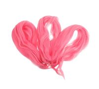 NOLITOY 3 Pièces Extensions de Crochets Rose de Synthétiques Étirés Perruque pour Festivals et Fêtes Styles de Nattes