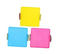 NOLITOY 3 Pièces Géoboard Éducatif Planche Double Face pour Garçon Fille avec Élastiques Outil Apprentissage Mathématique pour Écoles Primaires Aide à Enseignement Montessori