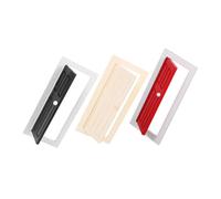NOLITOY 3 pièces Maison de Poupée de Portes Rectangulaires Naturelles Rouges et Noires Modèle de Mobilier DIY pour Collections et Jeux Éducatifs