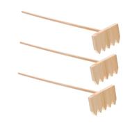 NOLITOY 3 Pièces Mini Bamboo Rake Zen Garden Tool Meditation Accessory for Tabletop Microlandscape Decor