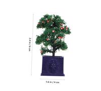 NOLITOY 3 Pièces Miniature Potted Fruit Trees for Dollhouse Accessories Realistic Faux Plants with Detailing Creative Photography Props and Decorative Mini Plant Decor