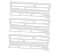NOLITOY 3 pièces Organisateur de Réfrigérateur Cloison de Rangement Ajustable pour Cuisine Séparateur Empilable pour Bouteilles Boîtes et Aliments Gain de Place et Organisation
