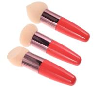 NOLITOY 3 pièces Pinceaux Beauté Maquillage Forme de Stylo Éponges pour Fond de Teint Humides et Sèches Outils Cosmétiques Portables pour Application Précise