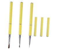 NOLITOY 3 Pièces Pinceaux de Nail Art Double Embout Multifonctions pour Dessin et Sculpture Outils de Manucure pour Usage Professionnel et Personnel