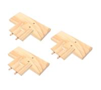 NOLITOY 3 Pièces Support D'adhésif à Chaude Porte-outil De Colle Thermofusible Base De Pulvérisateur De Colle Chaude En Bois Beige