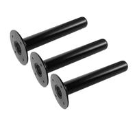 NOLITOY 3 Pièces Support Mural en Fer Noir pour Disques de Poids, Rack de Rangement Sécurisé pour Plaques D'haltères, pour Espace Fitness et Séance D'exercice