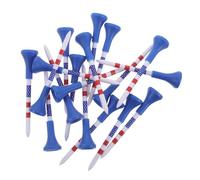 NOLITOY 30 pièces Golf Tees Training Aids for Beginners Indoor Outdoor Practice Soft Sleeve Unbreakable Patriotic Design