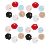 NOLITOY 30pièces Boucles Oreilles Décoratives Pompons Colorés pour Loisirs Créatifs Petits Pompons pour Bijoux Fait Maison