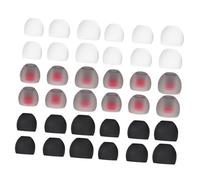 NOLITOY 36 pièces Embouts Oreilles Silicone Confortables Anti-bruit pour Écouteurs Auriculaires Caps de Remplacement Trois et Accessoires Stables pour Sport et Appels