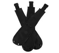 NOLITOY 3pcs Accessoires pour Poussette Bébé Ceinture Entrejambe en Tissu Oxford Noir Douce et Facile à Installer Protection Antidérapante pour Landeau Poupon